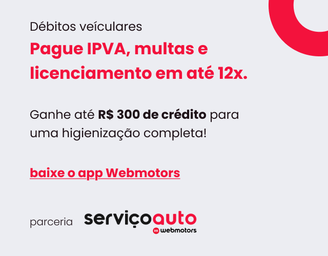 Pague IPVA, multas e licenciamento em até 12x.